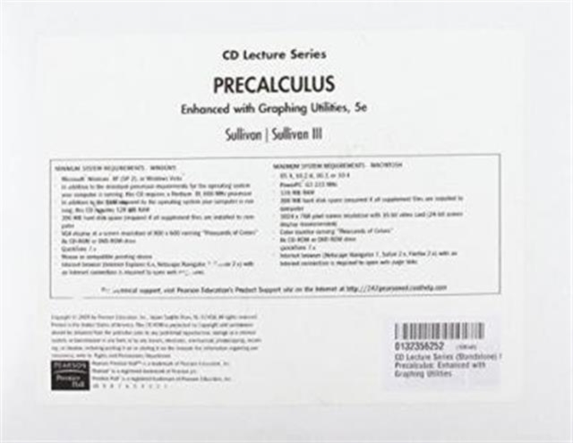 CD Lecture Series (Standalone) for Precalculus : Enhanced with Graphing Utilities, CD-ROM Book