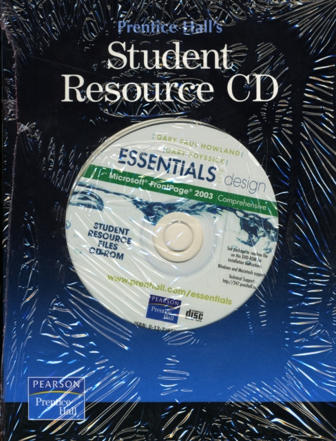 Essentials for Design Microsoft Frontpage 2003 : Comprehensive Student Resource Files, CD-ROM Book