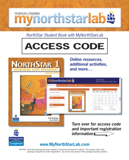 MyNorthStarLab, NorthStar Listening and Speaking 1 (Student Access Code only), Digital product license key Book