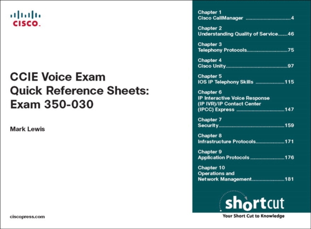 CCIE Voice Exam Quick Reference Sheets, EPUB eBook