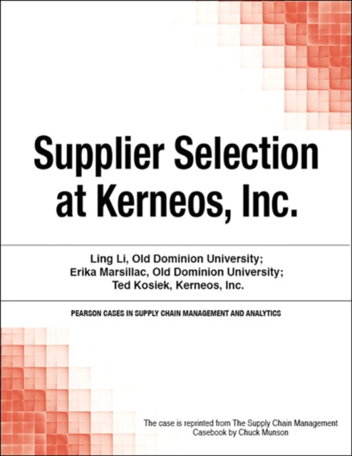 Supplier Selection at Kerneos, Inc., EPUB eBook