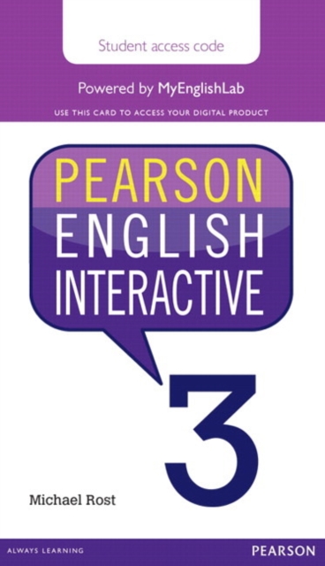Pearson English Interactive 3 (Access Code Card), Digital product license key Book