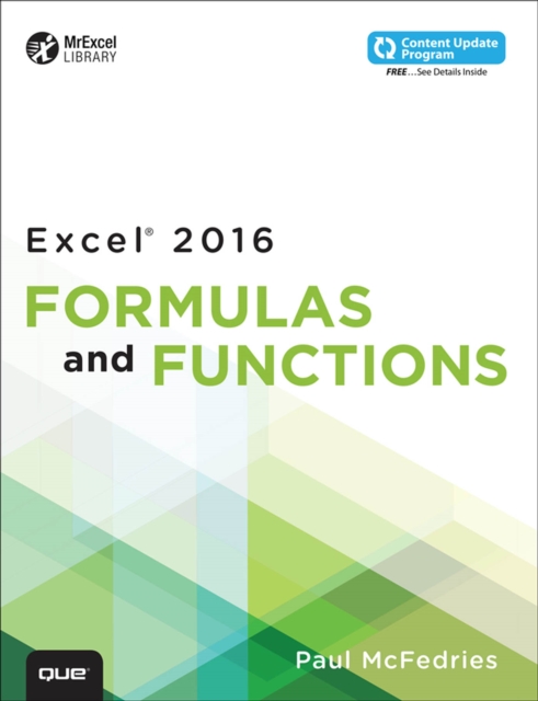Microsoft Excel 2016 Formulas and Functions, PDF eBook