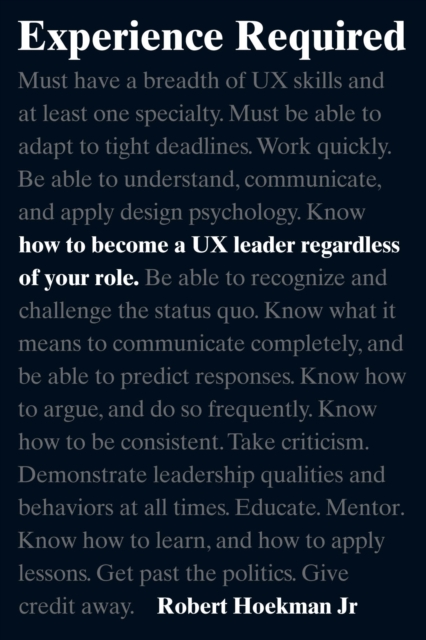 Experience Required : How to become a UX leader regardless of your role, PDF eBook
