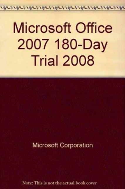 Microsoft Office 2007 180-Day Trial 2008, CD-ROM Book