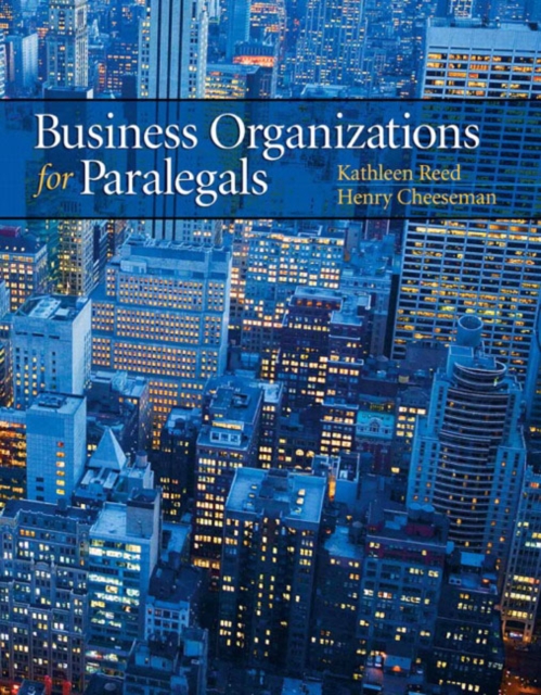 Business Organizations for Paralegals, Paperback / softback Book