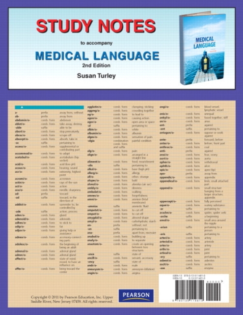 Study Notes for Medical Language, Paperback Book