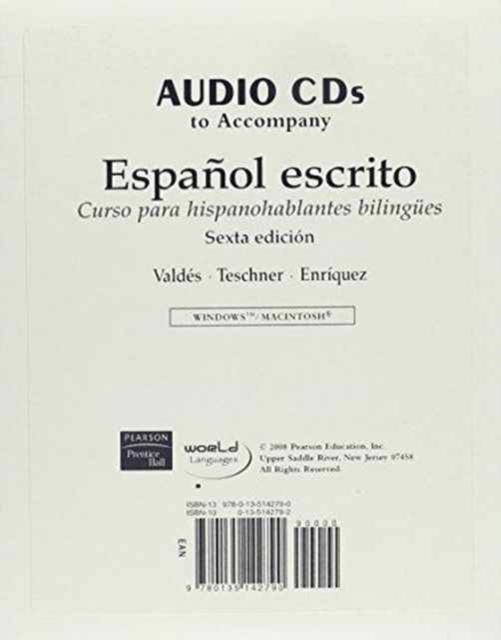 Audio CDs for Espanol escrito : Curso para hispanohablantes bilingues, CD-Audio Book