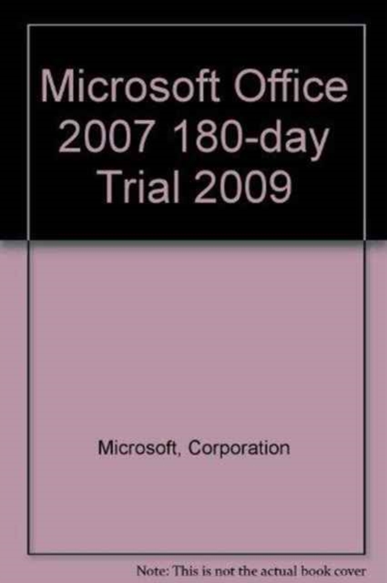 Microsoft Office 2007 180-day Trial 2009, CD-ROM Book