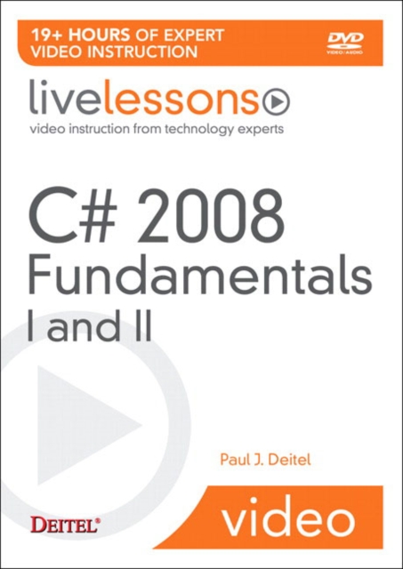 C# 2008 Fundamentals I and II Livelessons (Video Training), Mixed media product Book