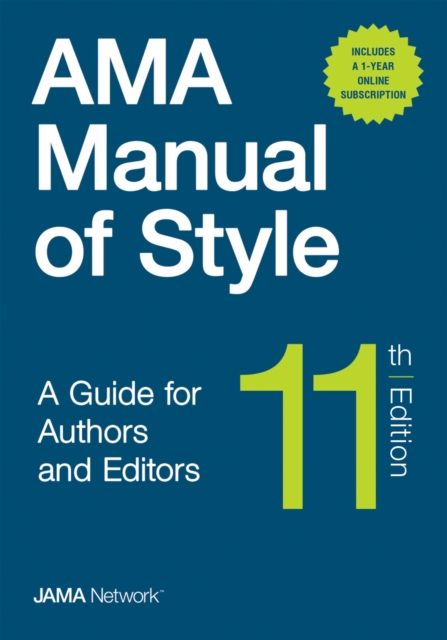 AMA Manual of Style : A Guide for Authors and Editors, EPUB eBook