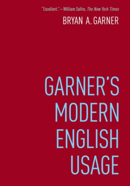 Garner's Modern English Usage, Hardback Book