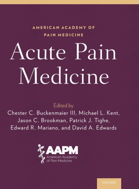 Acute Pain Medicine, Hardback Book