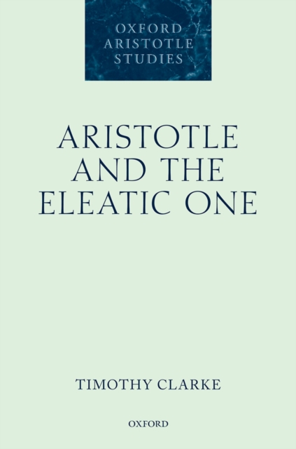 Aristotle and the Eleatic One, PDF eBook