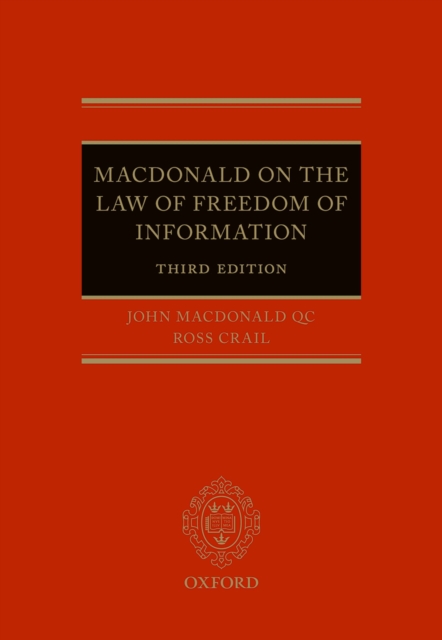 Macdonald on the Law of Freedom of Information, PDF eBook