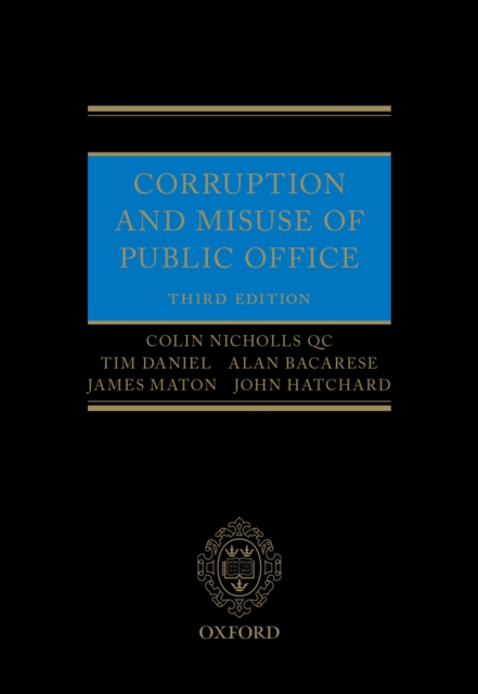 Corruption and Misuse of Public Office, PDF eBook