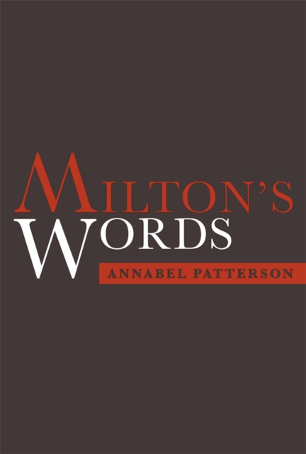 Milton's Words, PDF eBook