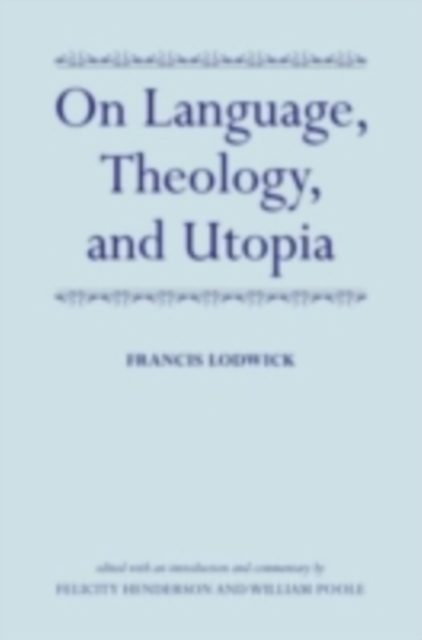 On Language, Theology, and Utopia, PDF eBook