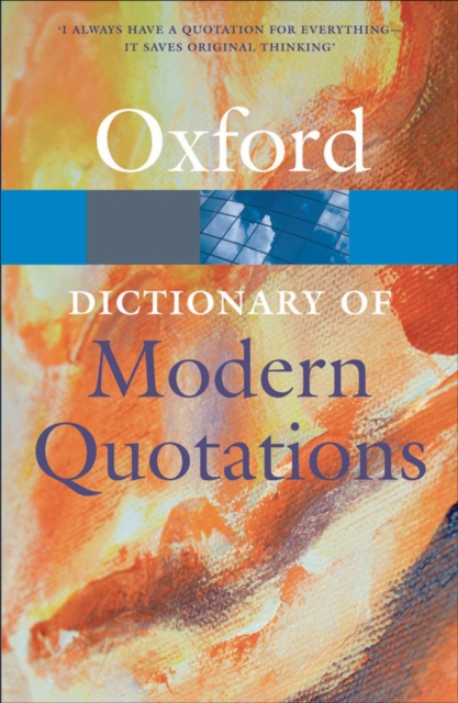 Oxford Dictionary of Modern Quotations, EPUB eBook