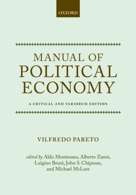 Manual of Political Economy : A Critical and Variorum Edition, PDF eBook