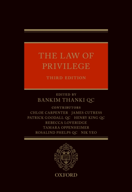 The Law of Privilege, PDF eBook