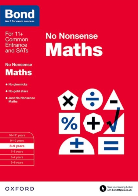 Bond: Maths: No Nonsense : 8-9 years, Paperback / softback Book