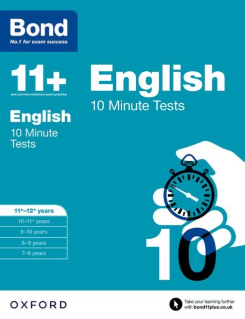 Bond 11+: English: 10 Minute Tests : 11+-12+ years, Paperback / softback Book