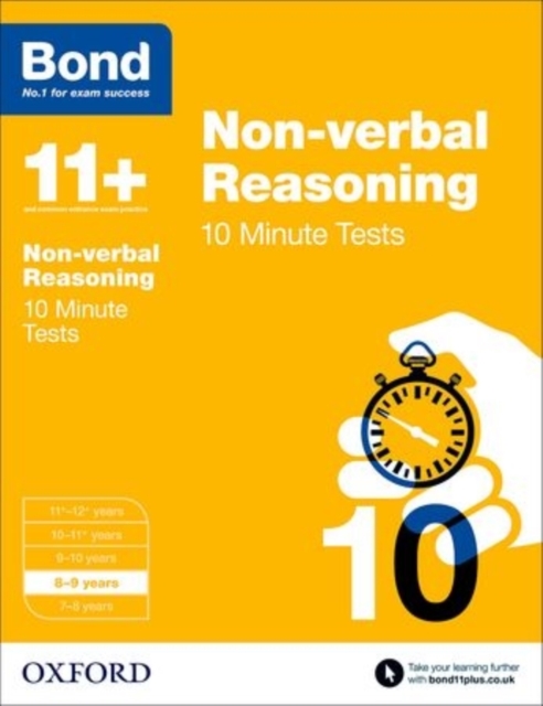 Bond 11+: Non-verbal Reasoning: 10 Minute Tests : 8-9 years, Paperback / softback Book