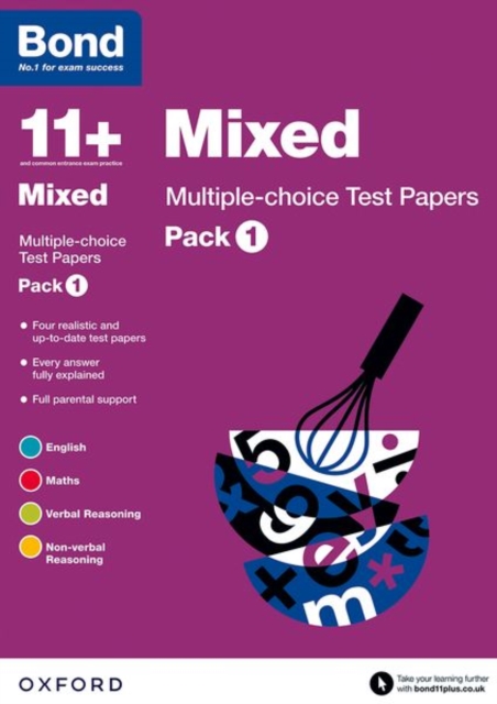 Bond 11+: Mixed: Multiple-choice Test Papers: For 11+ GL assessment and Entrance Exams : Pack 1, Paperback / softback Book
