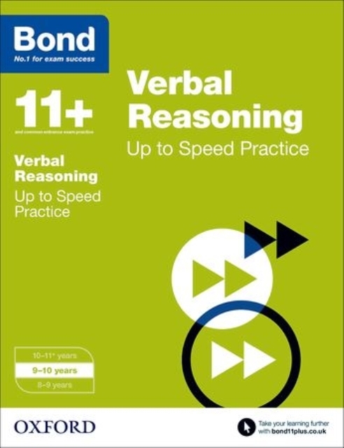 Bond 11+: Verbal Reasoning: Up to Speed Papers : 9-10 years, Paperback / softback Book