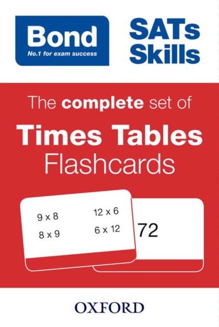 Bond SATs Skills: The complete set of Times Tables Flashcards for KS2, Cards Book