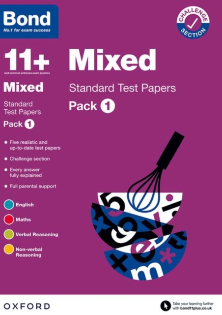 Bond 11+: Bond 11+ Mixed Standard Test Papers: Pack 1: For 11+ GL assessment and Entrance Exams, Paperback / softback Book