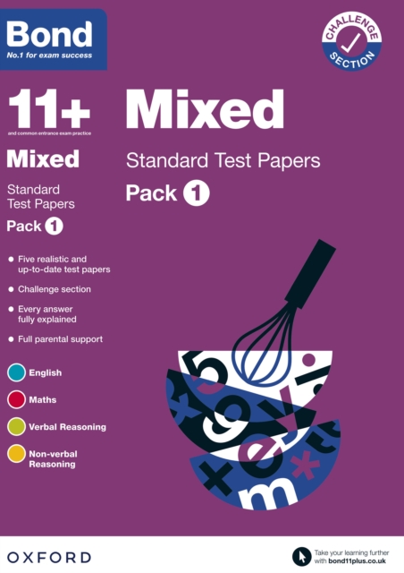 Bond 11+: Bond 11+ Mixed Standard Test Papers: Pack 1: Ready for the 2024 exam, PDF eBook