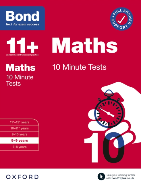 Bond 11+: Bond 11+ Maths 10 Minute Tests with Answer Support 8-9 years, PDF eBook