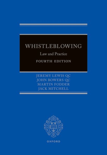 Whistleblowing : Law and Practice, Hardback Book