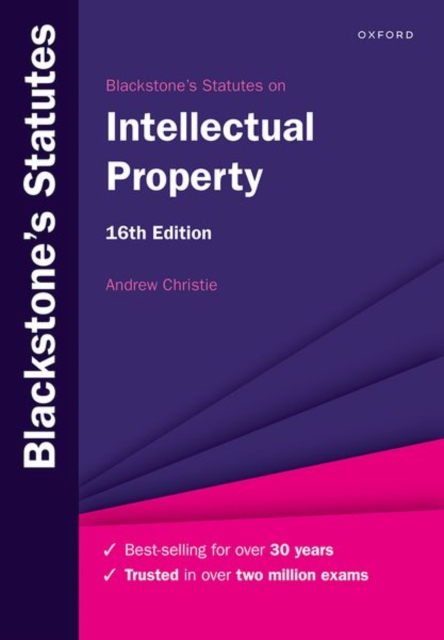 Blackstone's Statutes on Intellectual Property, Paperback / softback Book
