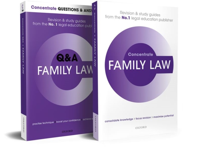 Family Law Revision Concentrate Pack : Law Revision and Study Guide, Multiple copy pack Book