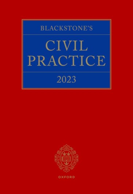 Blackstone's Civil Practice 2023, Hardback Book