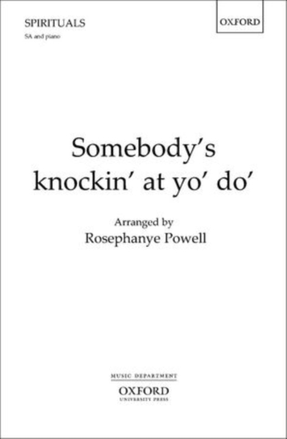 Somebody's knockin' at yo' do', Sheet music Book
