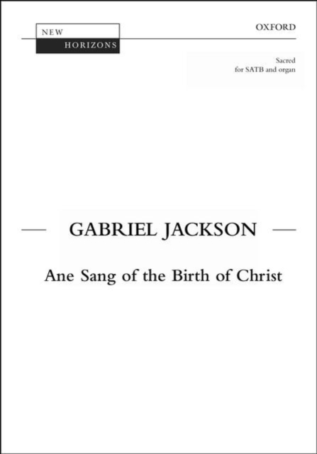 Ane Sang of the Birth of Christ, Sheet music Book