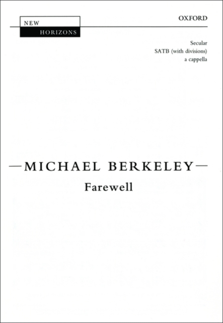 Farewell, Sheet music Book