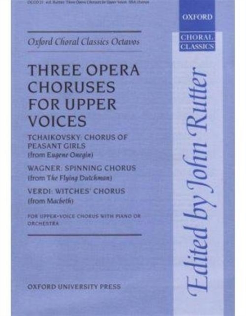 Three opera choruses for upper voices, Sheet music Book