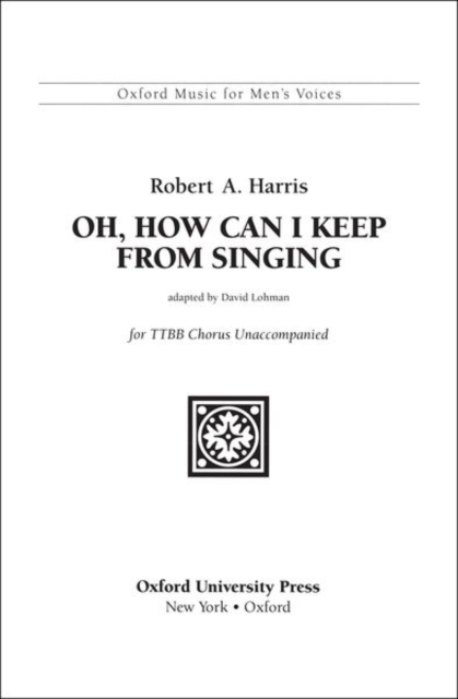 Oh, how can I keep from singing?, Sheet music Book
