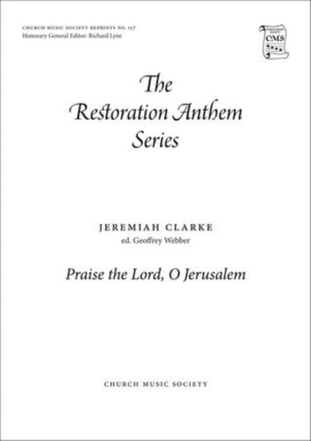 Praise the Lord, O Jerusalem, Sheet music Book