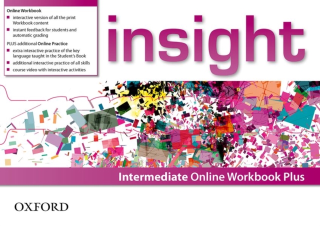 insight: Intermediate: Online Workbook Plus - Card with Access Code, Multiple-component retail product Book