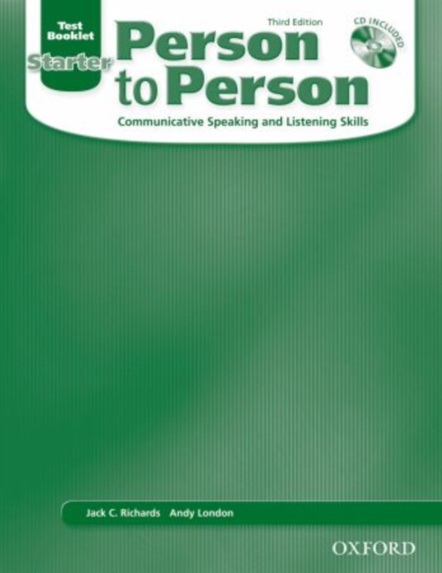 Person to Person, Third Edition Starter: Test Booklet (with Audio CD), Mixed media product Book