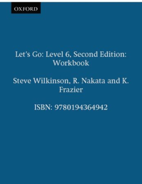 Let's Go: 6: Workbook, Paperback / softback Book