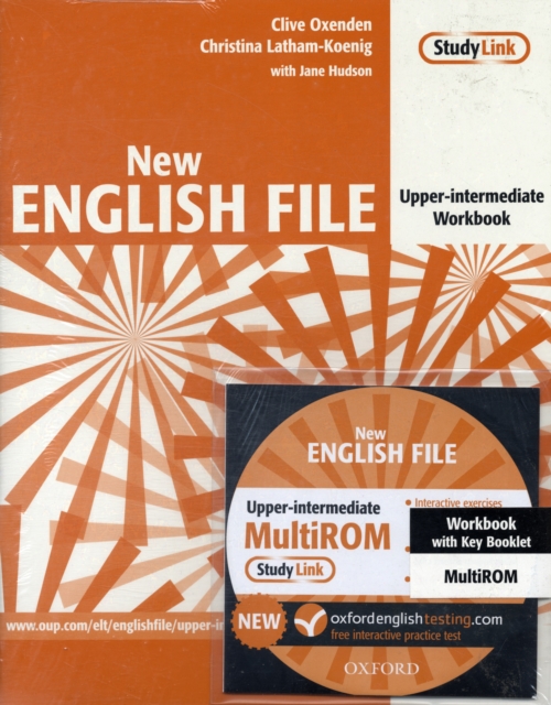New English File: Upper-Intermediate: Workbook with key and MultiROM Pack : Six-level general English course for adults, Mixed media product Book