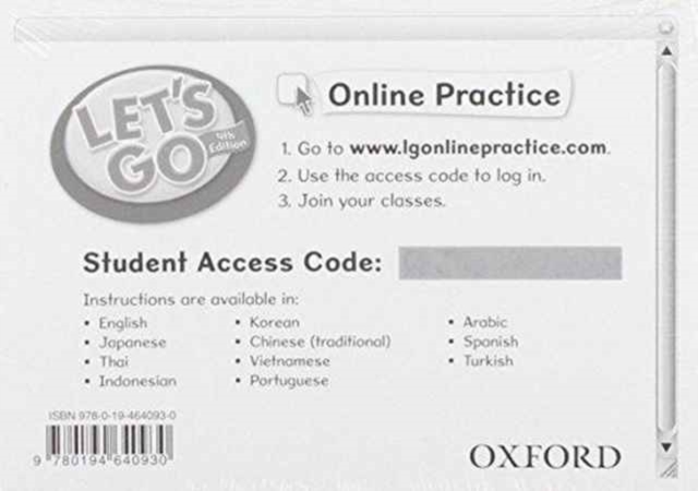 Lets Go 4e Student Access Code Card Pk, Mixed media product Book
