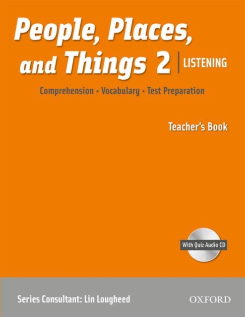 People, Places, and Things Listening: Teacher's Book 2 with Audio CD, Mixed media product Book